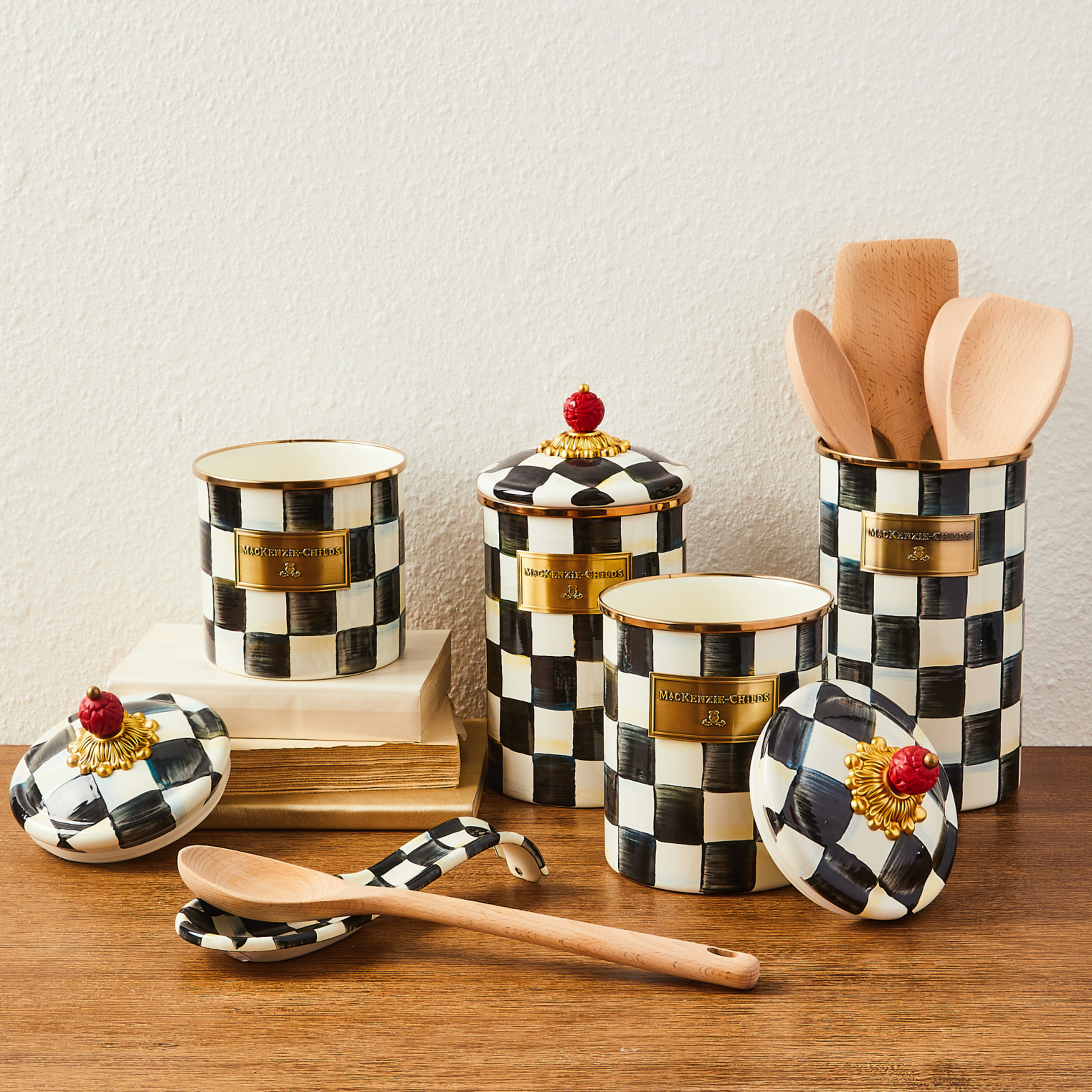 MacKenzie-Childs | Courtly Check 5pc Kitchen Essentials Set