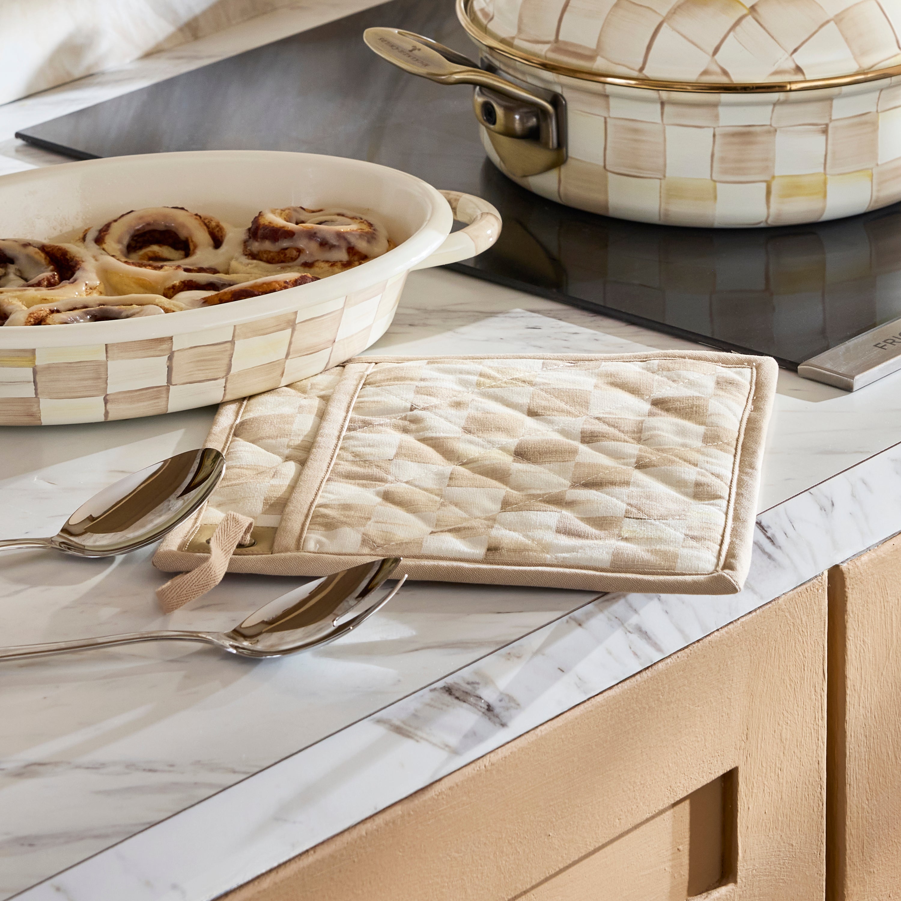 MacKenzie-Childs | Mocha Check Potholder