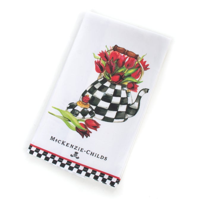 Tulip Tea Kettle Dish Towel image number 0