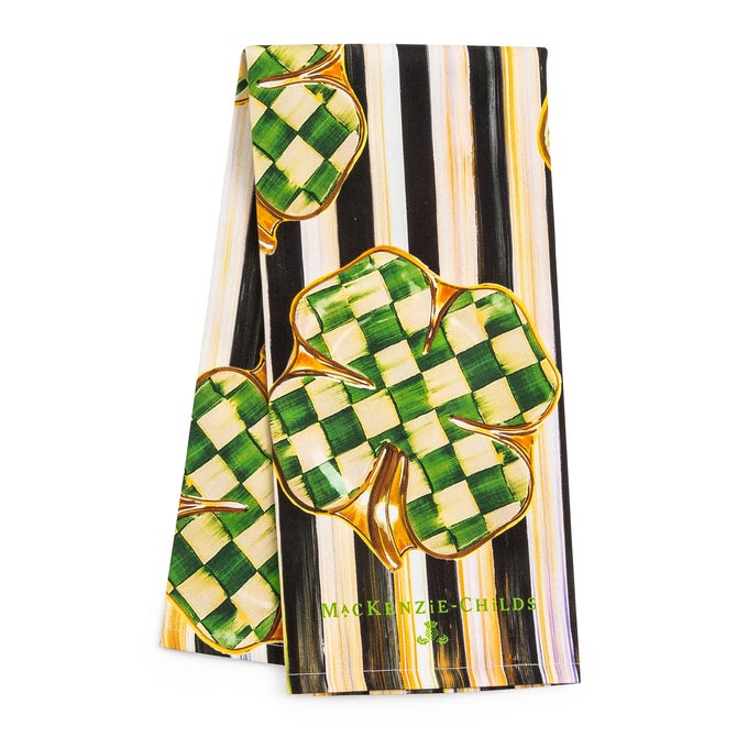 Dancing Clovers Dish Towel image number 0