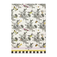 Butterfly Toile Printed Dish Towel