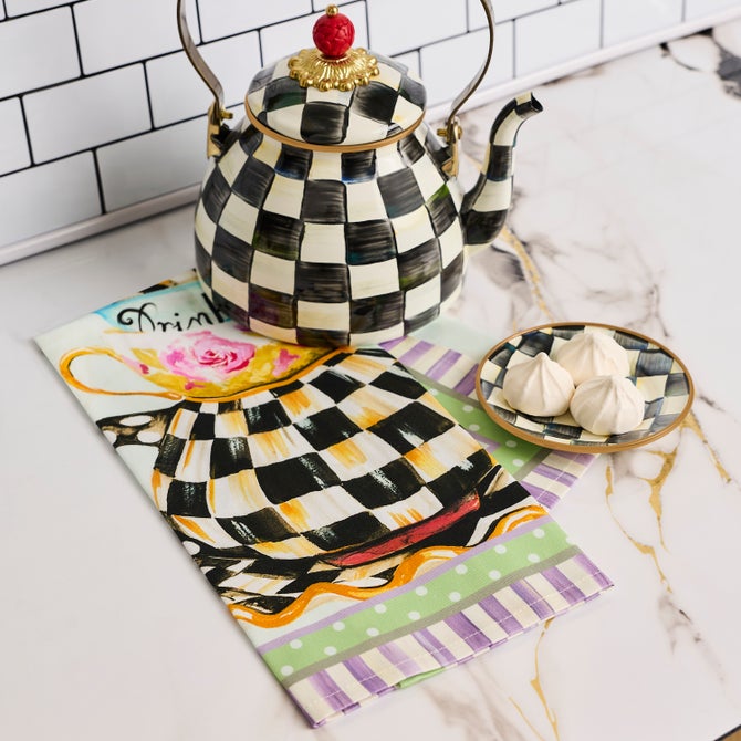 Spill the Tea Printed Dish Towel image number 1