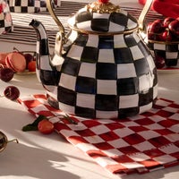 Cherry Check Printed Dish Towel