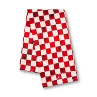 Cherry Check Printed Dish Towel