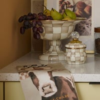 Mocha Cow Printed Dish Towel
