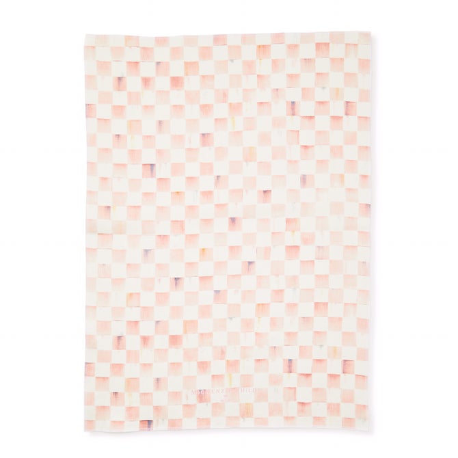 Rosy Check Dish Towel image number 3
