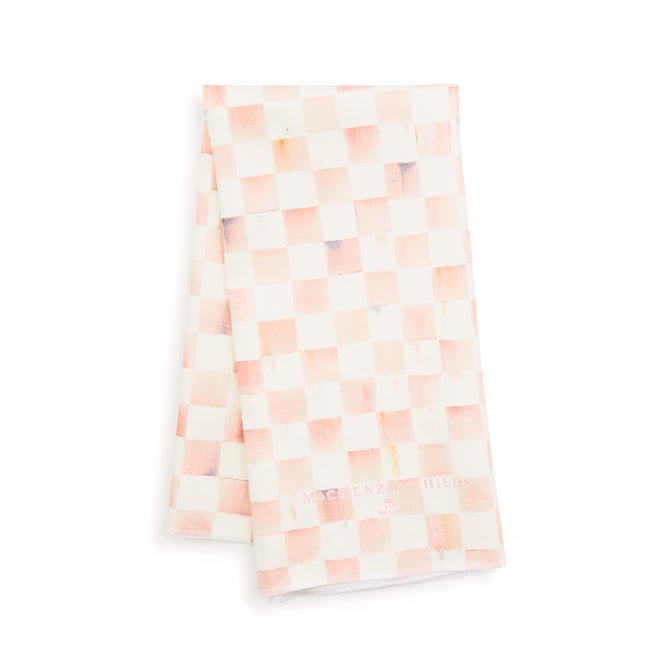 Rosy Check Dish Towel image number 0