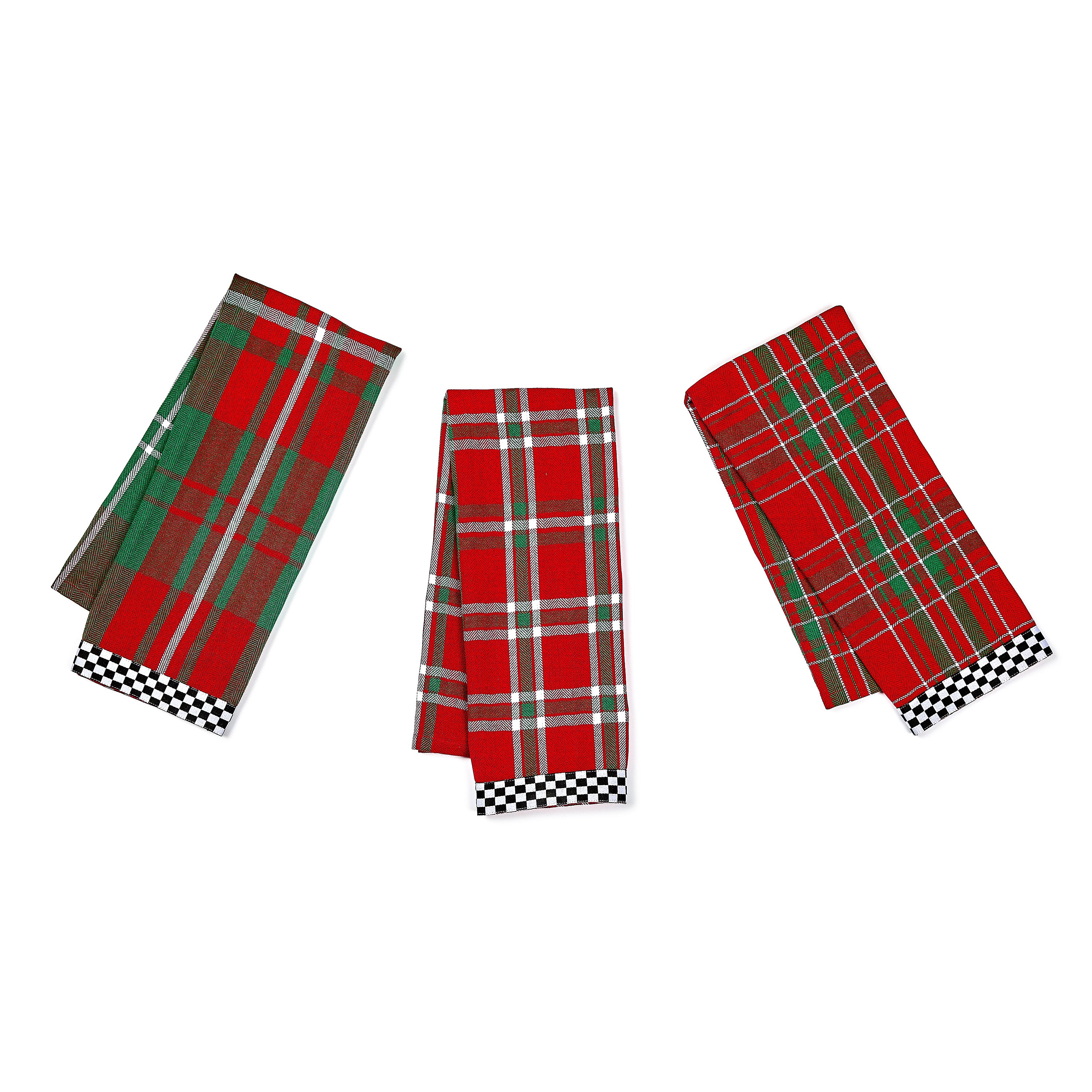 MacKenzie-Childs | Festive Woven Dish Towels, Set of 3
