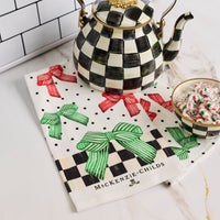 Holiday Bow Printed Dish Towel