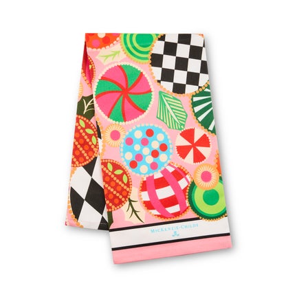 Jolly Ornaments Printed Dish Towel