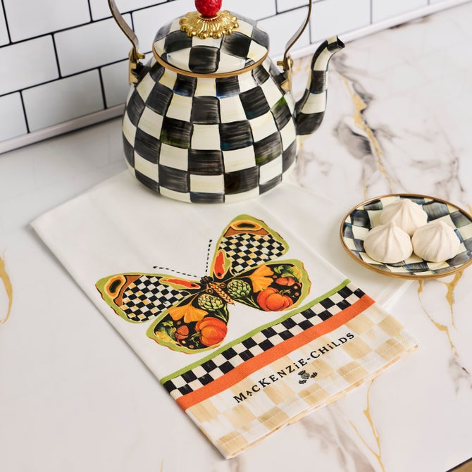 Harvest Moth Printed Dish Towel image number 1