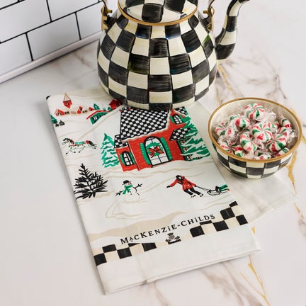 Alpine Village Printed Dish Towel