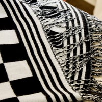 Black & White Check Throw