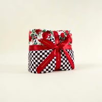 Posh Peanut Wild Rose Check Large Quilted Patoo Blanket