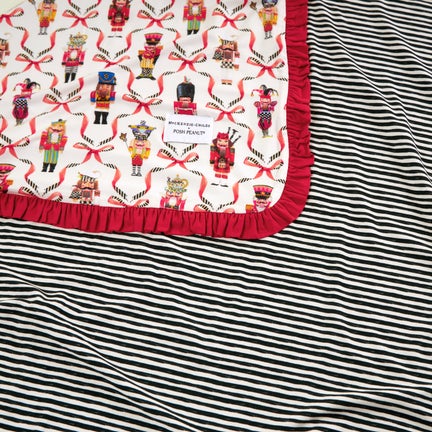 Posh Peanut Nutcrackers & Stripe Patoo Blanket