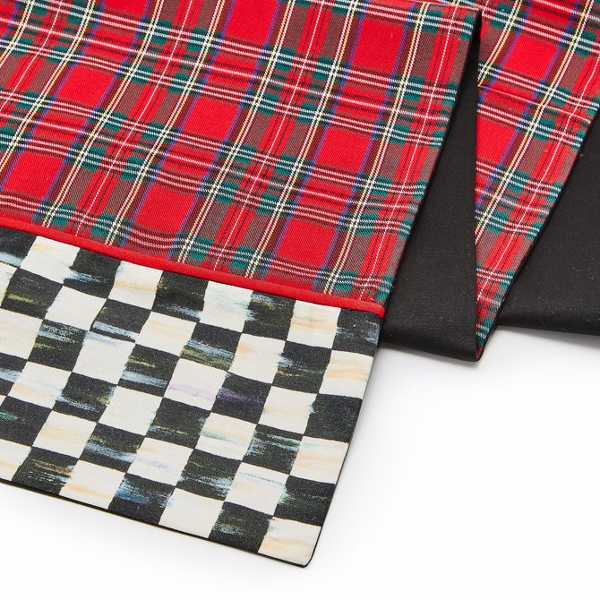 Red Tartan Check Table Runner image number 2