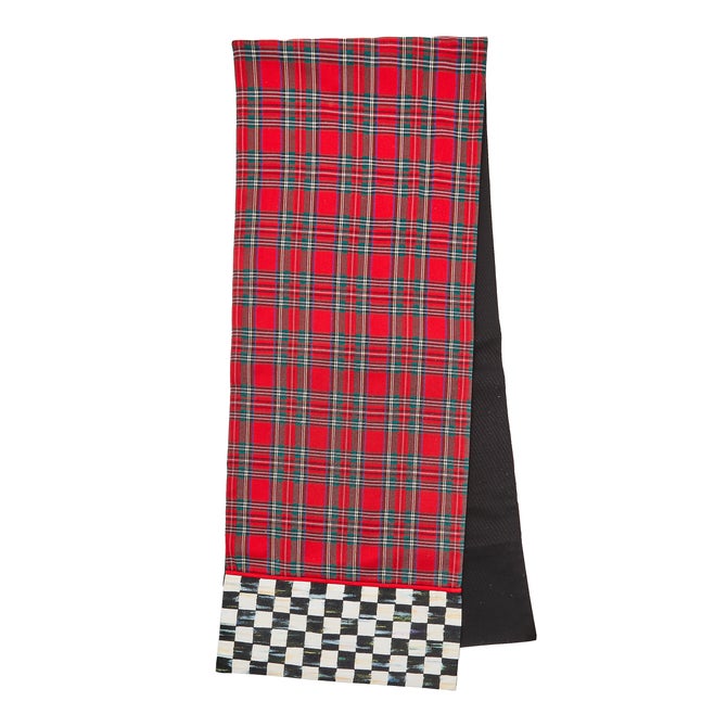 Red Tartan Check Table Runner image number 0