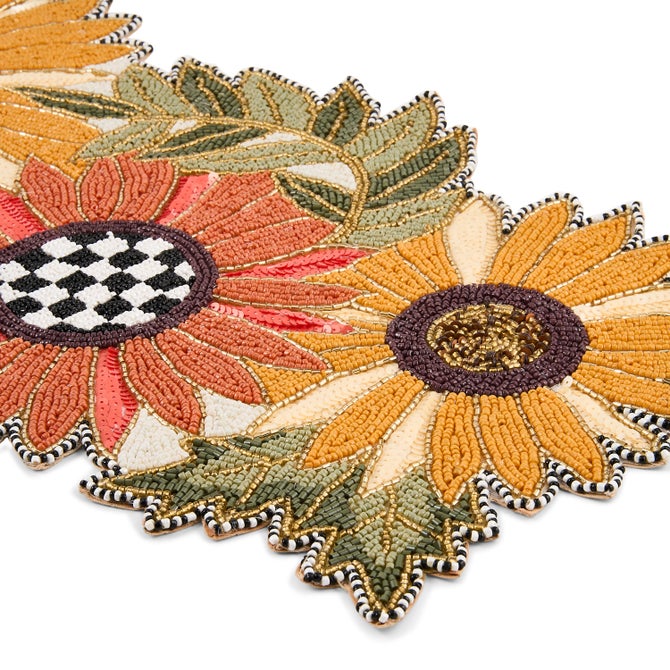 Sunflower Beaded Table Runner image number 2