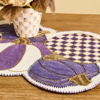 Violet Pumpkins Table Runner