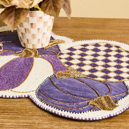 Violet Pumpkins Table Runner