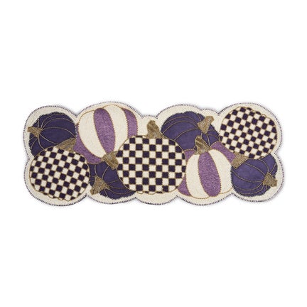 Violet Pumpkins Table Runner