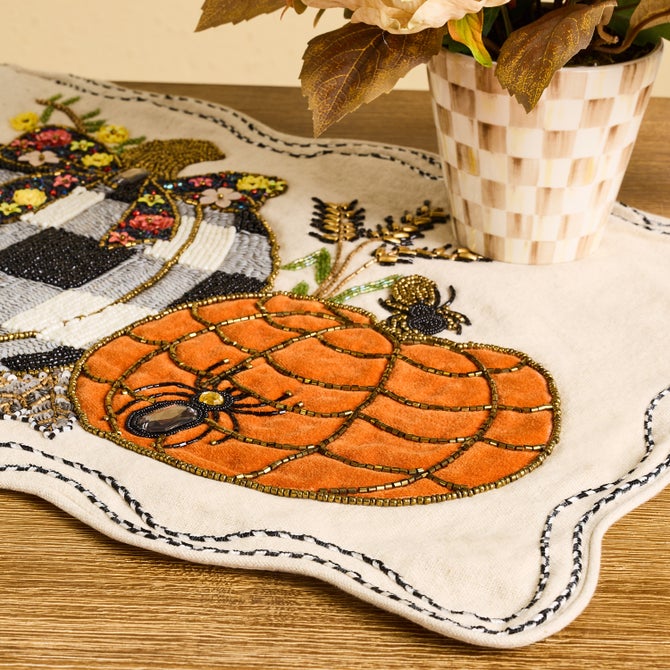 Pumpkin and Crow Table Runner image number 1