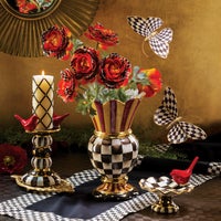 Courtly Check Black Table Runner