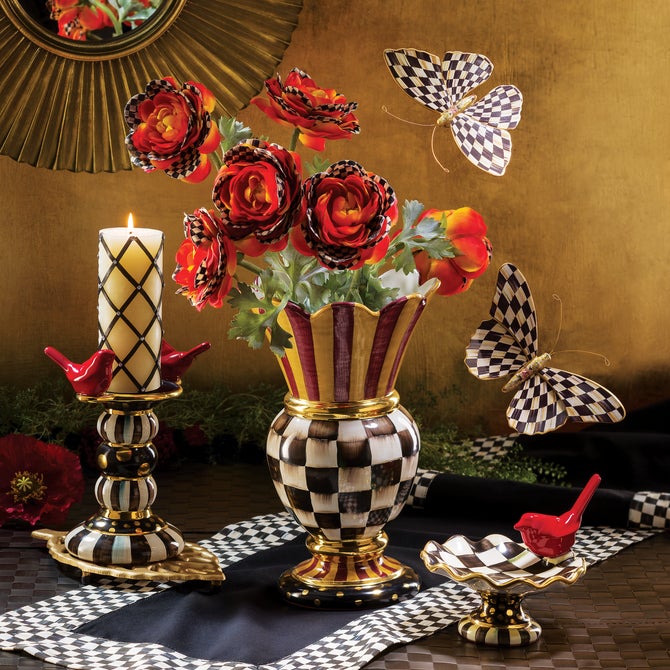 Courtly Check Black Table Runner image number 7