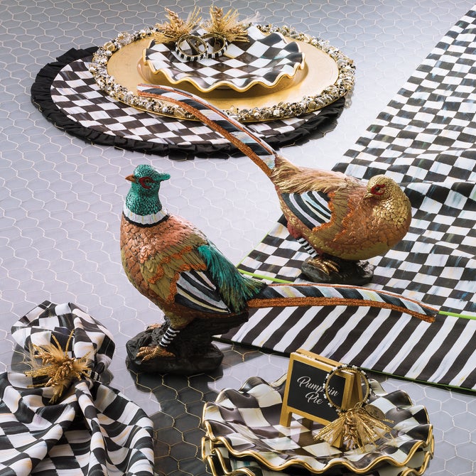 Courtly Check & Stripe Table Runner image number 5