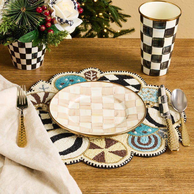 Natural Noel Jolly Ornaments Placemat image number 1