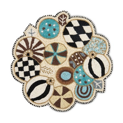 Natural Noel Jolly Ornaments Placemat
