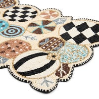 Natural Noel Jolly Ornaments Table Runner