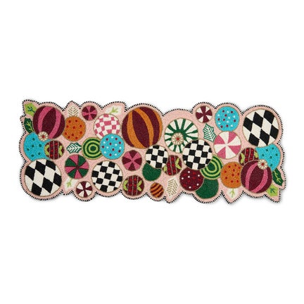 Confetti Jolly Ornaments Table Runner