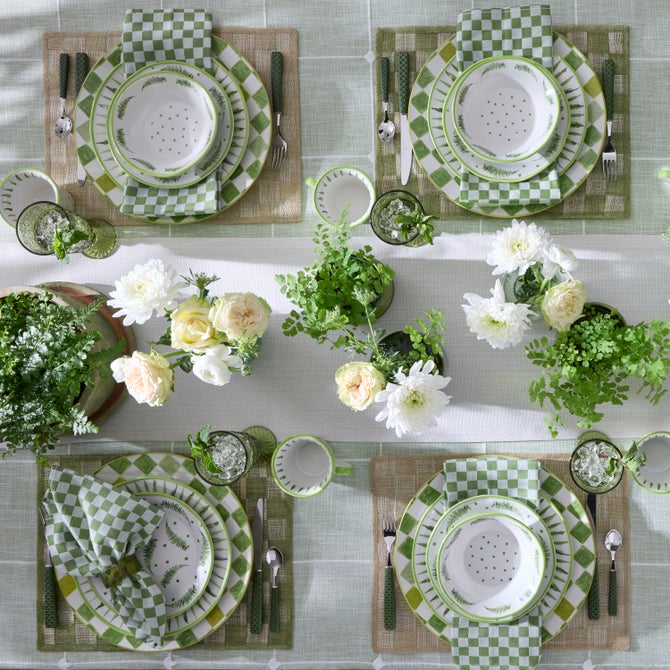 Green Check Napkin, Set of 4 image number 6
