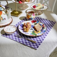 Plum Check Napkin, Set of 4