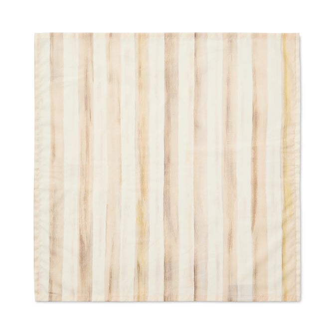 Mocha Stripe Printed Napkin image number 1