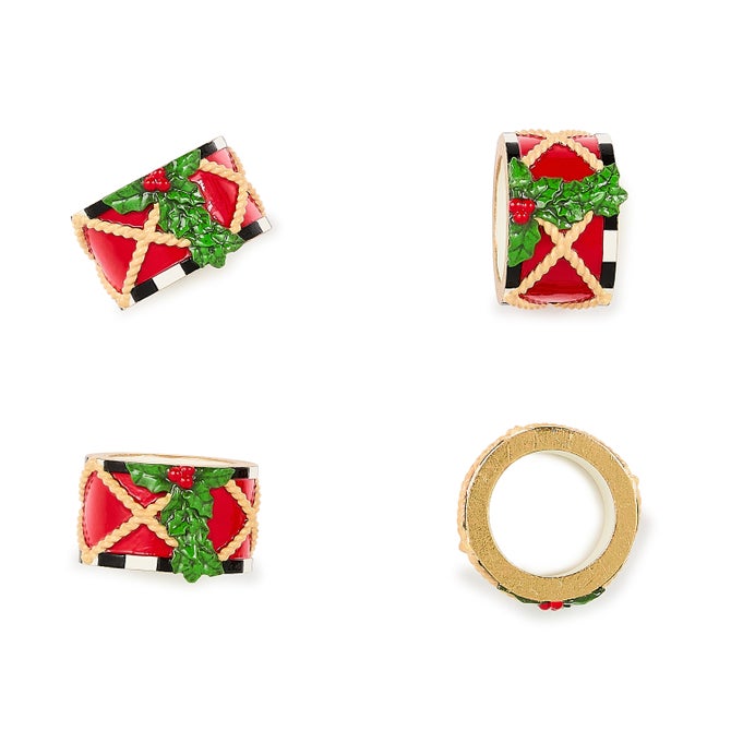 Toyland Drum Napkin Rings, Set of 4 image number 0
