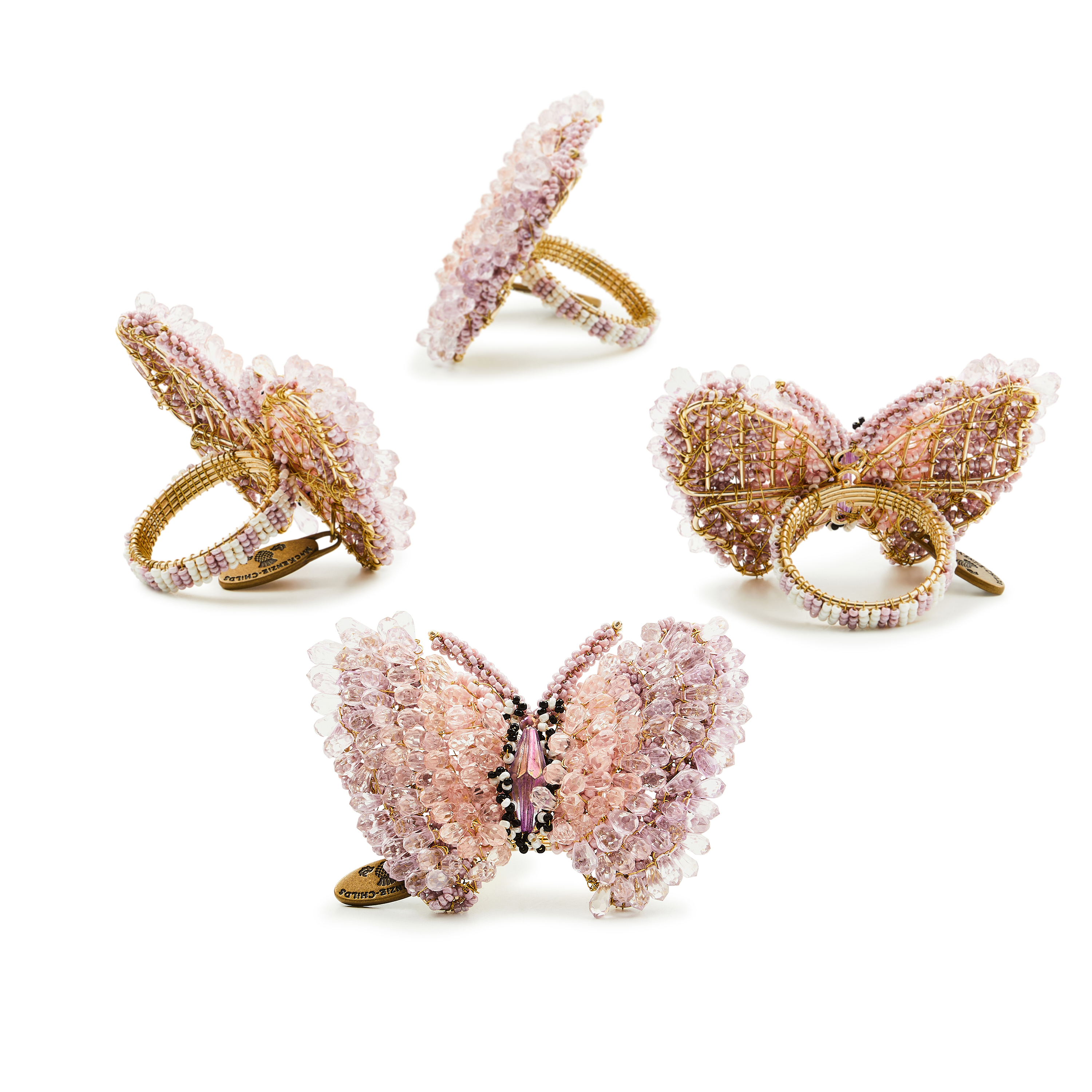 MacKenzie-Childs Butterfly Hill Napkin Rings - Thumbnail 3