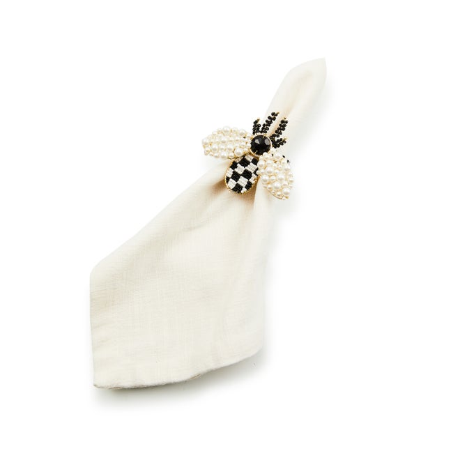Bee Napkin Rings, Set of 4 image number 1