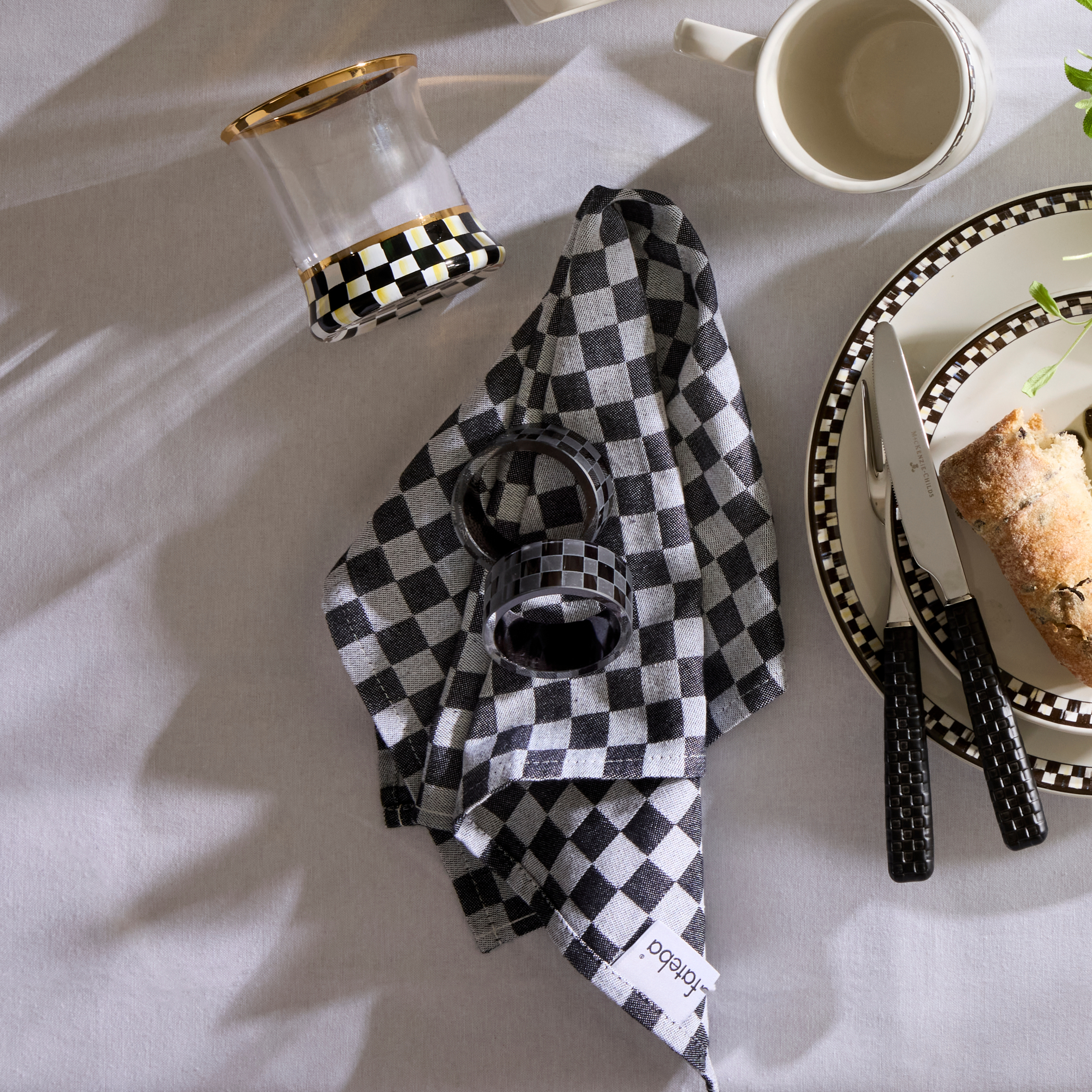 MacKenzie-Childs Check Napkin Rings - Thumbnail 5