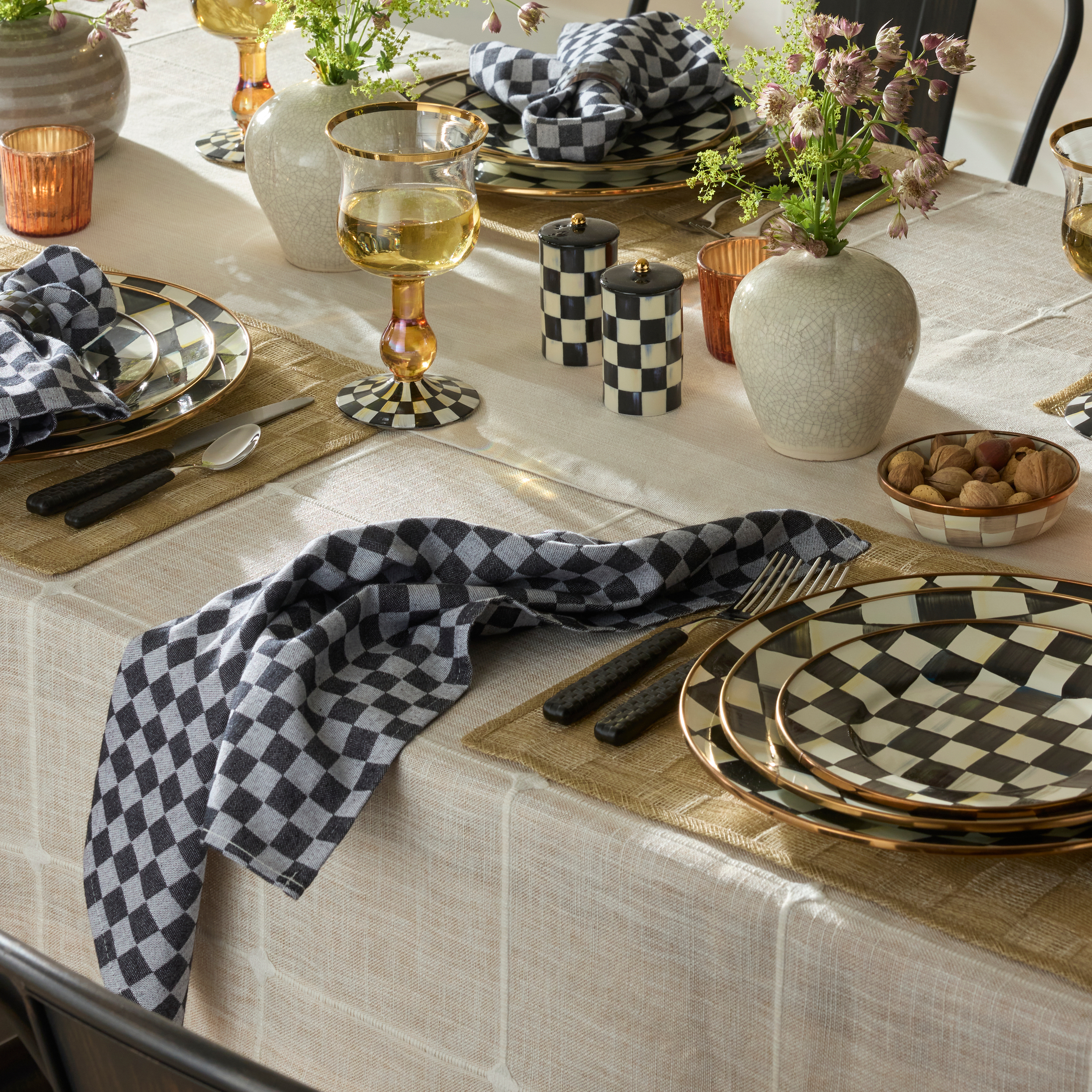 MacKenzie-Childs Check Napkin Rings - Thumbnail 2