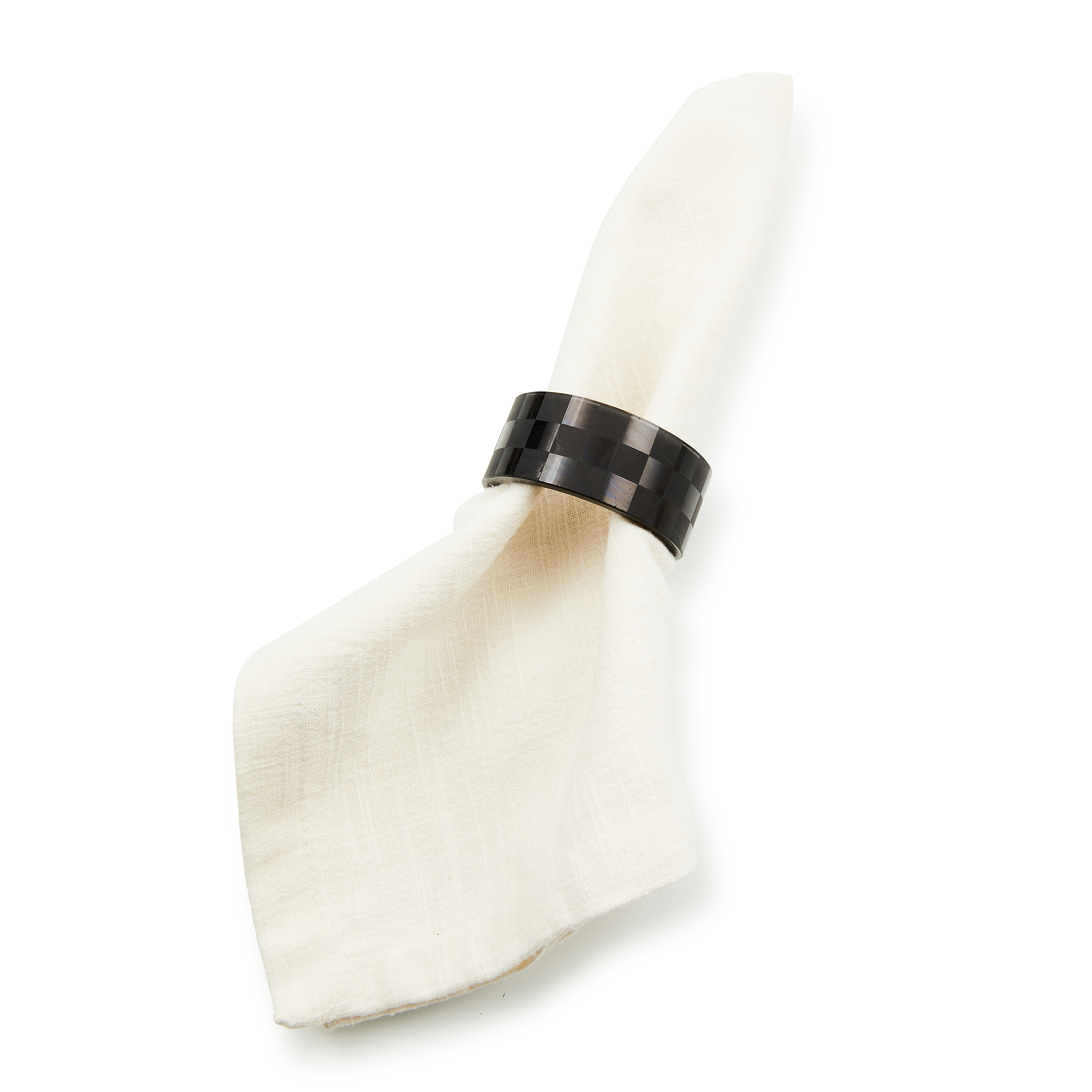 MacKenzie-Childs Check Napkin Rings - Thumbnail 4