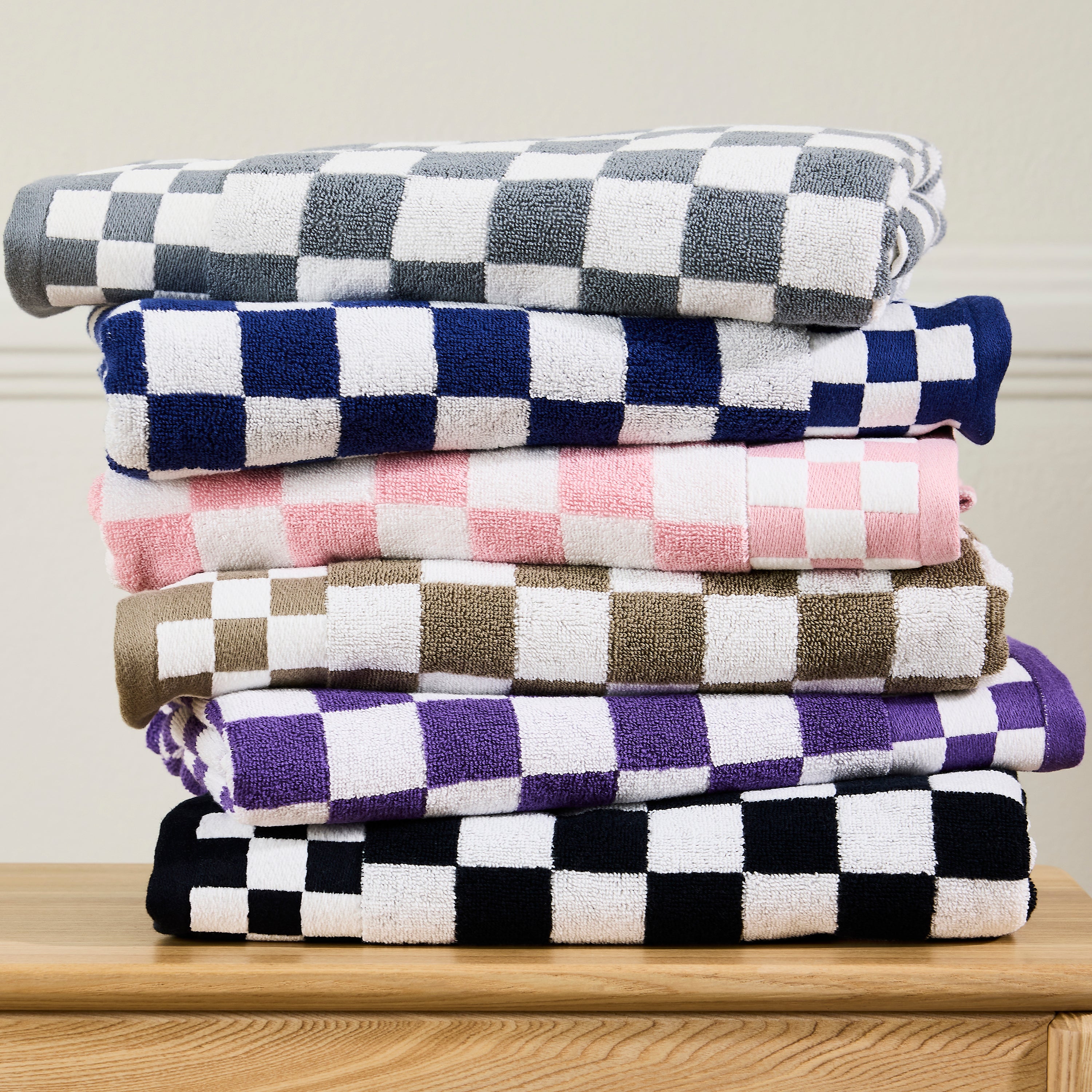 MacKenzie-Childs | Mocha Check Bath Towel