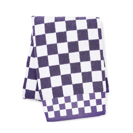 Violet Check Bath Towel