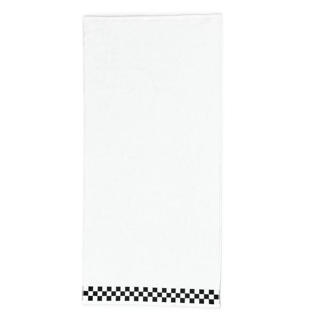 Bath Towel with Black Check Border image number 2