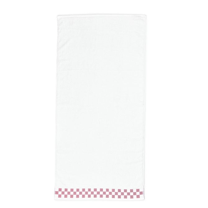 Bath Towel with Rose Check Border image number 2