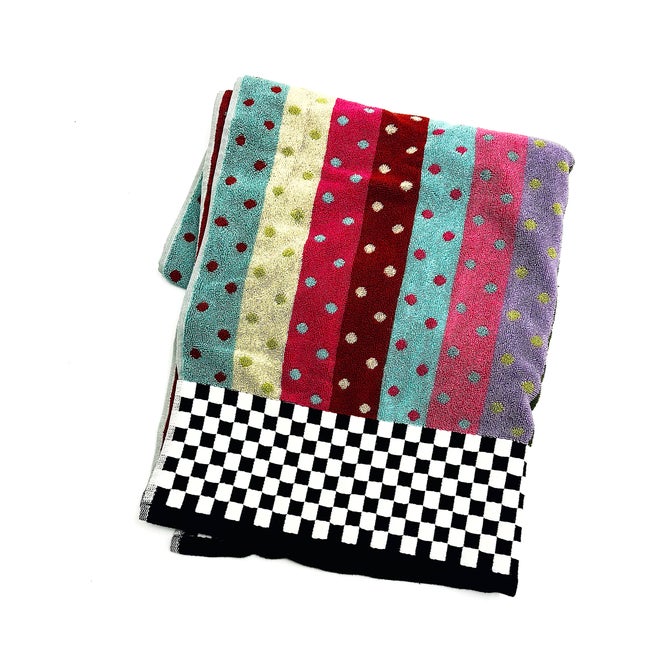 Stripe & Dot Confetti Bath Towel image number 0