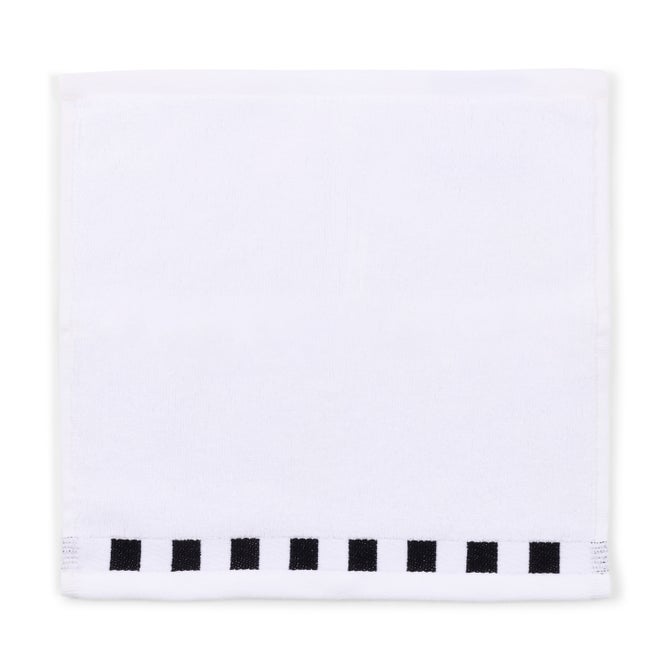 Washcloth with Black Check Border image number 2