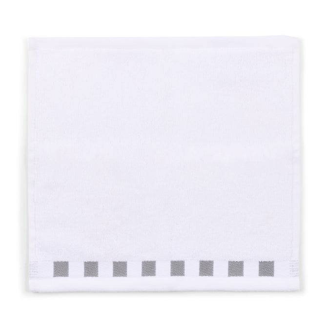 Washcloth with Grey Check Border image number 2