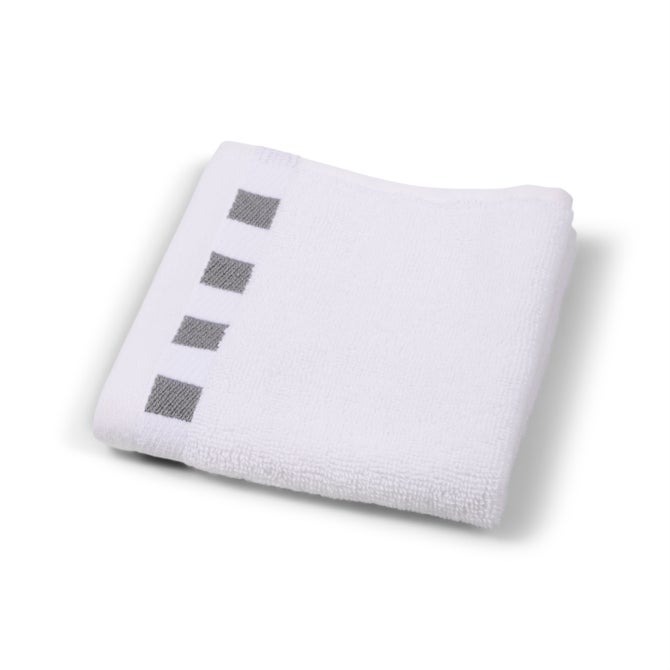 Washcloth with Grey Check Border image number 0